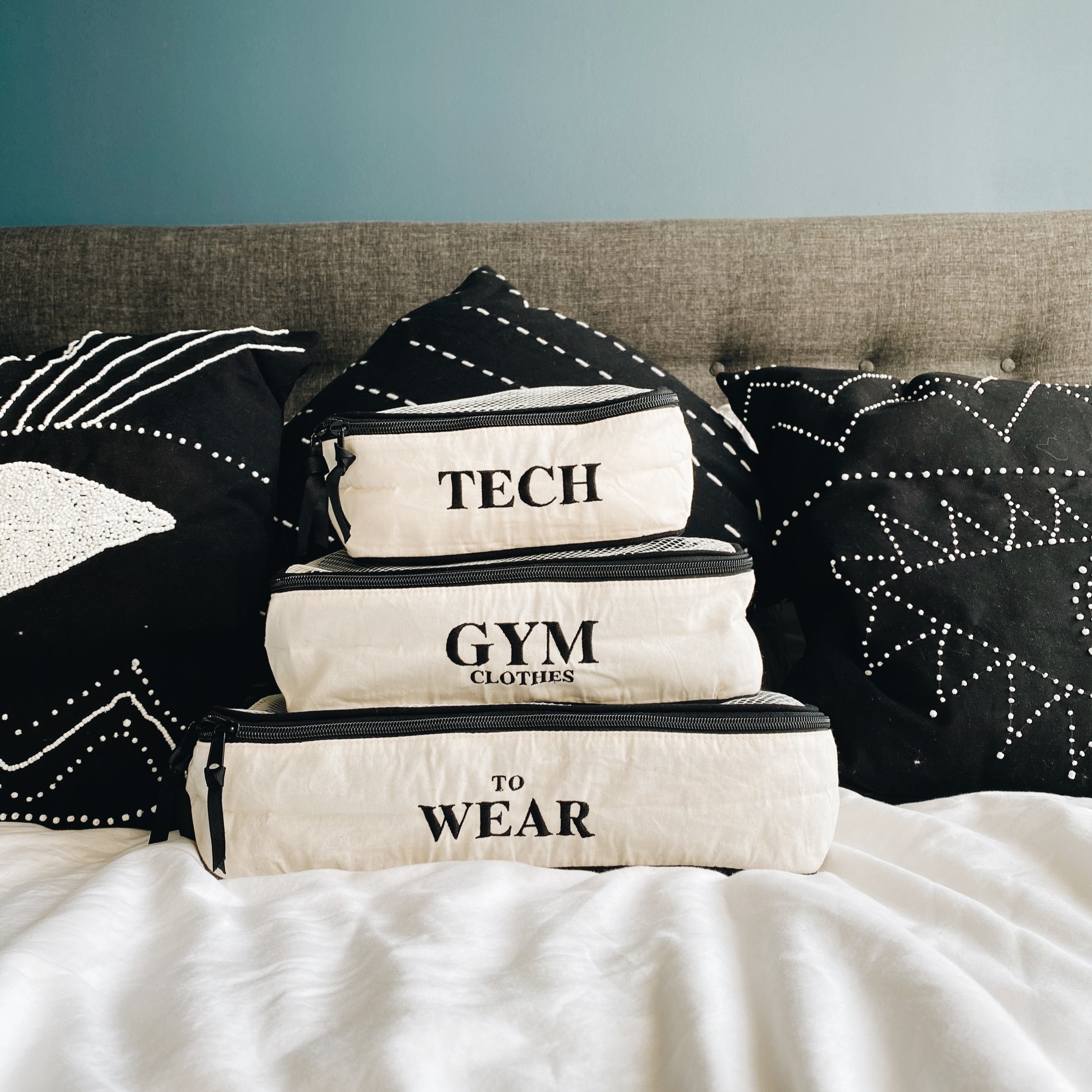 Organized top gym bag